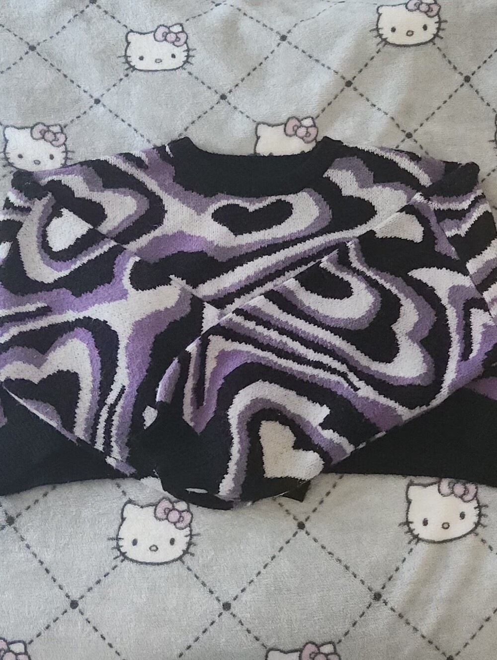 Purple Heart Sweater